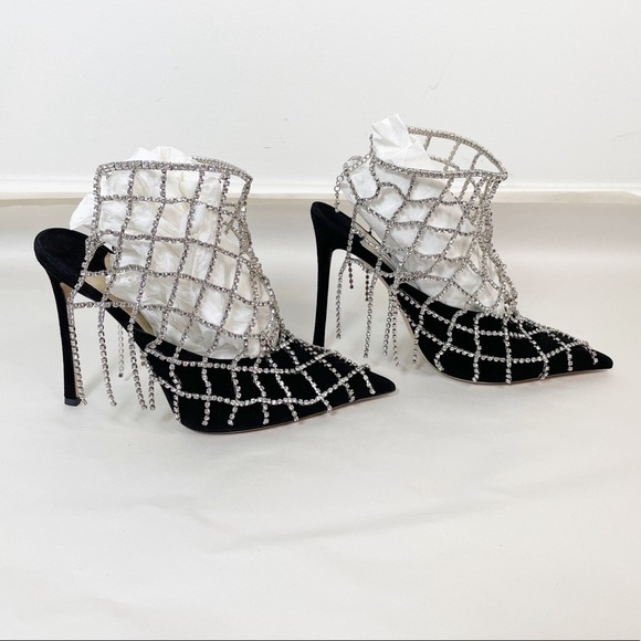 Jimmy Choo Chain Crystal Scotty 110 Heels - Picture 5 of 13